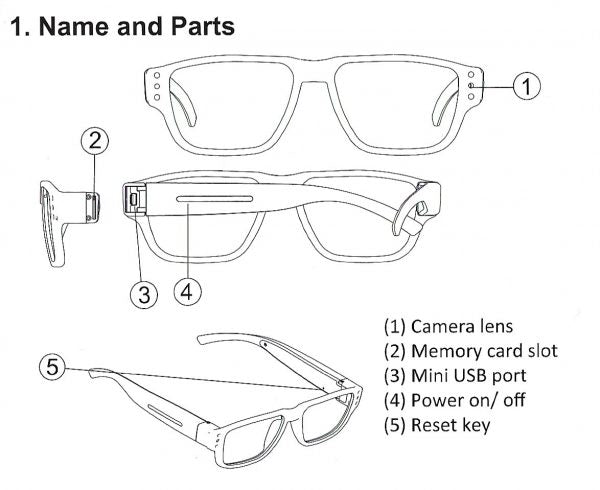 LawMate PV-EG20DL Glasses